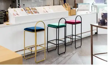 Nordic bar chair modern simple light luxury high stool back chair metal iron arts household creative personality bar chair
Nordic bar chair modern simple light luxury high stool back chair metal iron arts household creative personality bar chair
