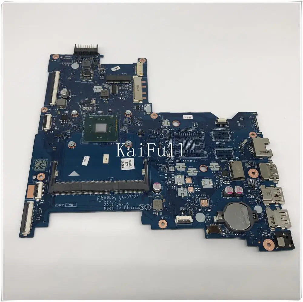 FOR HP 250 G5 15-AY Laptop Motherboard BDL50 LA-D702P 854943-601 854943-501 854943-001 N3710 100% fully tested
FOR HP 250 G5 15-AY Laptop Motherboard BDL50 LA-D702P 854943-601 854943-501 854943-001 N3710 100% fully tested