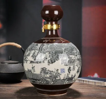 Jingdezhen ball with lid lock high clear painting porcelain bottles it jugs Qingming scroll lock seal jars JinHe packaging
Jingdezhen ball with lid lock high clear painting porcelain bottles it jugs Qingming scroll lock seal jars JinHe packaging