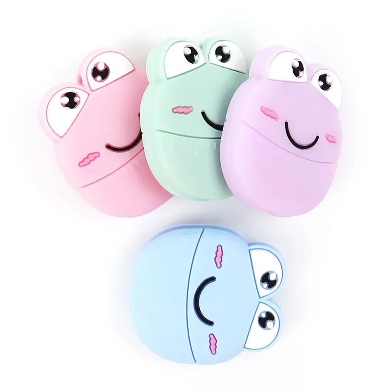 Multicolor 5pcs Food Grade Cartoon Silicone Beads Mini Frog Baby Teether BPA Free DIY Baby Teething Toys
Multicolor 5pcs Food Grade Cartoon Silicone Beads Mini Frog Baby Teether BPA Free DIY Baby Teething Toys