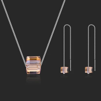 Ms Betti 2018 new arrival square necklace earrings jewelry set with crystal from swarovski good for Christmas gift bijoux
Ms Betti 2018 new arrival square necklace earrings jewelry set with crystal from swarovski good for Christmas gift bijoux