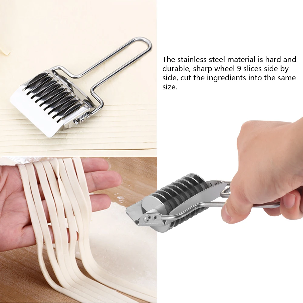Kitchen Cooking Tools Silver Multi-function Onion Coriander Cutter Stainless Steel Noodle Lattice Roller
Kitchen Cooking Tools Silver Multi-function Onion Coriander Cutter Stainless Steel Noodle Lattice Roller