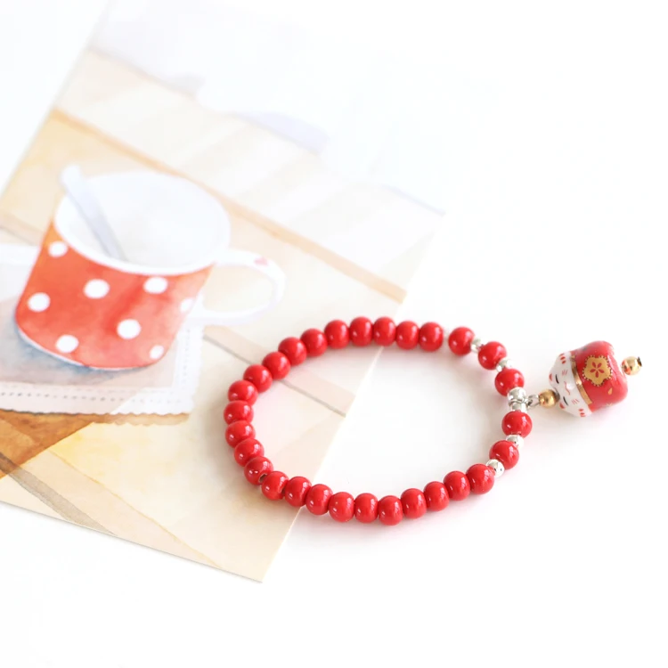 Japanese Style Fashion 100% Handmade Ceramic Colorful Lucky Cat Lucky Ice Crack Beads Bracelet & Bangles for Lover Gift
Japanese Style Fashion 100% Handmade Ceramic Colorful Lucky Cat Lucky Ice Crack Beads Bracelet & Bangles for Lover Gift