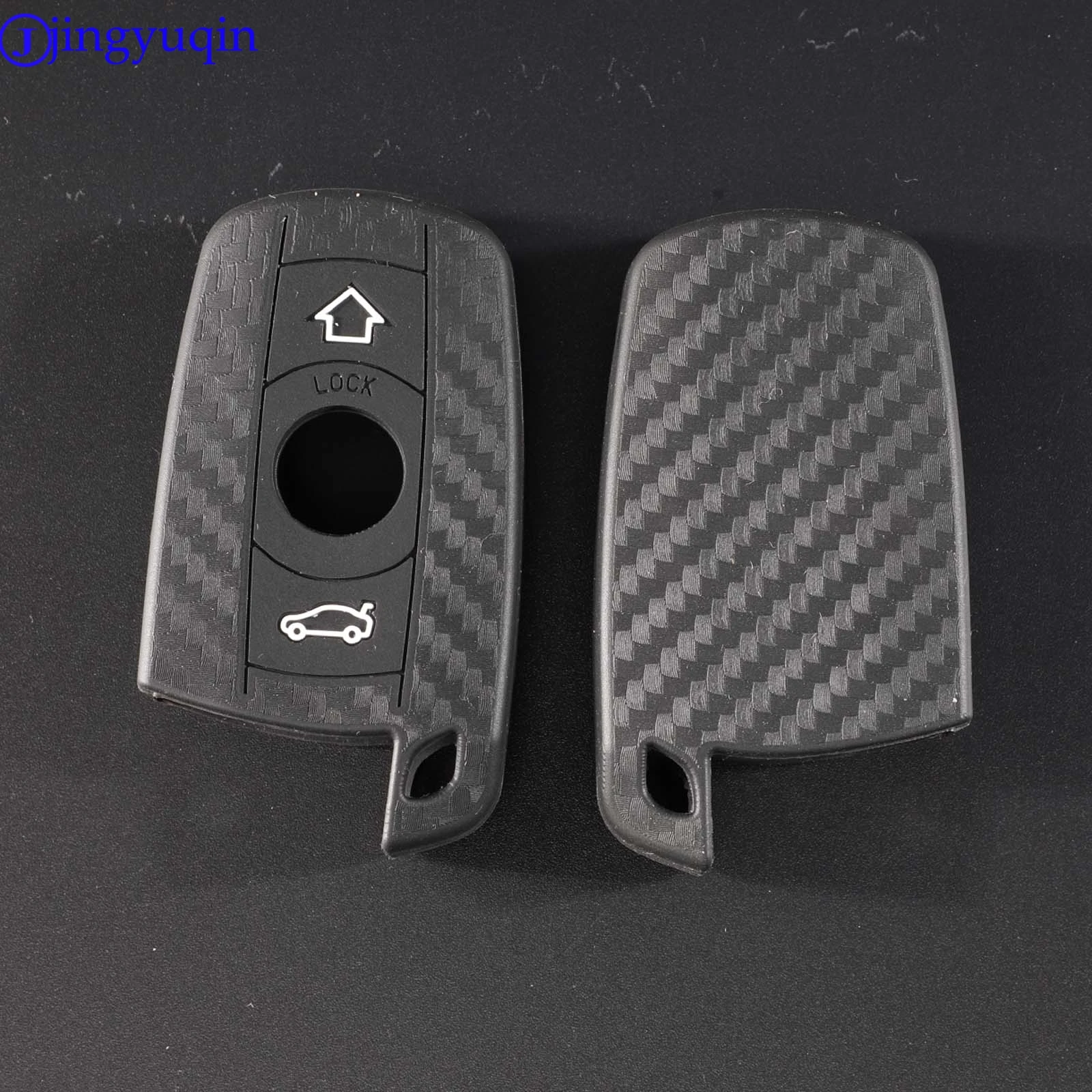 jingyuqin 3 Buttons Carbon Fiber Patten Silicone Car Key For BMW 1 3 5 6 Series E90 E91 E92 E60 Car Key Holder Case Cover
jingyuqin 3 Buttons Carbon Fiber Patten Silicone Car Key For BMW 1 3 5 6 Series E90 E91 E92 E60 Car Key Holder Case Cover
