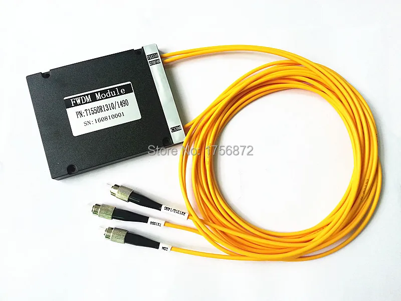 3 Ports EPON 3mm 1M ABS Box FC/PC T1550 R1310/1490 FWDM Module Filter Wavelength Division Multiplexer
3 Ports EPON 3mm 1M ABS Box FC/PC T1550 R1310/1490 FWDM Module Filter Wavelength Division Multiplexer