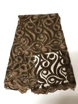 2018 Latest Popular Designs Gold color Fabric 5 Yards African Lace Fabric High Quality Sequins Velvet silk George lace fabric
2018 Latest Popular Designs Gold color Fabric 5 Yards African Lace Fabric High Quality Sequins Velvet silk George lace fabric