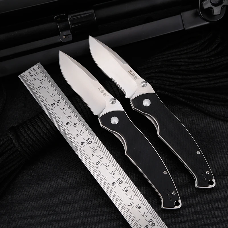 Sanrenmu 9011/9012 pocket folding knife 12C27 stainless steel blade ball bearing outdoor camping survival edc tool fruit knife
Sanrenmu 9011/9012 pocket folding knife 12C27 stainless steel blade ball bearing outdoor camping survival edc tool fruit knife