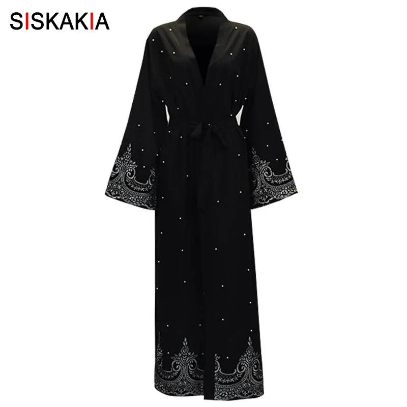 Siskakia Spring 2019 Muslim Abaya Beaded Vintage Ethnic Embroidered Muslimah kaftans&Jubah Malaysia Women Gowns Ramadan Eid Adha
Siskakia Spring 2019 Muslim Abaya Beaded Vintage Ethnic Embroidered Muslimah kaftans&Jubah Malaysia Women Gowns Ramadan Eid Adha