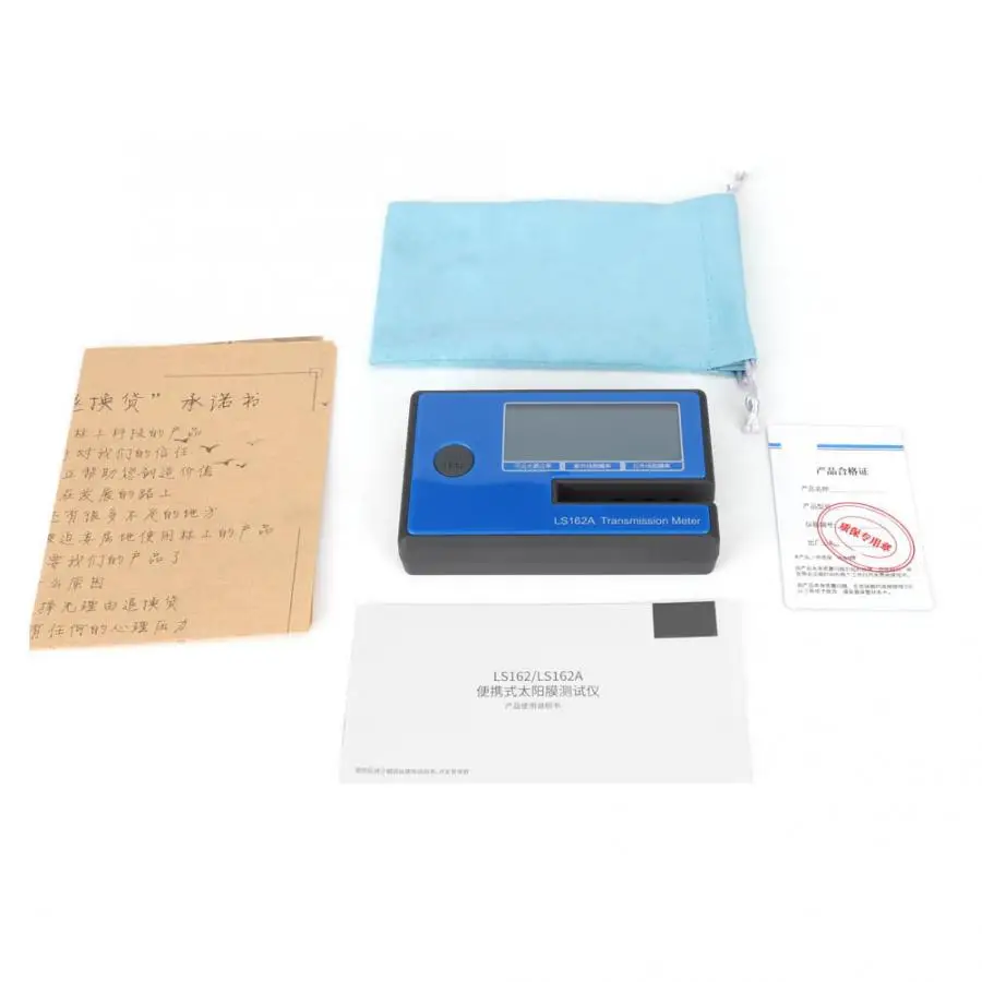 

LS162A Window Tint Meter Handheld Window Film Transmission Meter Window Tint Meter UV IR Rejection Tester 1400nm