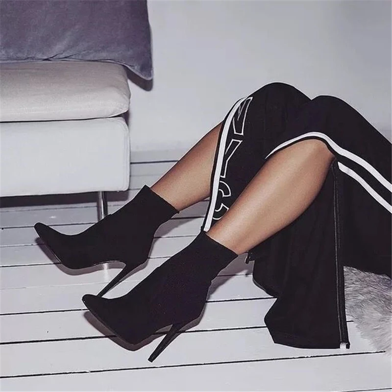 2019 Fashion Luxury Women 11.5cm High Heels Fetish Knitting Sock Boots Stretch Heels Ankle Boots Stripper Spring Shoes YMN-33
2019 Fashion Luxury Women 11.5cm High Heels Fetish Knitting Sock Boots Stretch Heels Ankle Boots Stripper Spring Shoes YMN-33