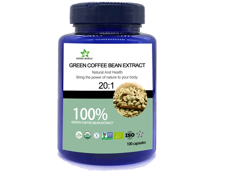 Natural Green Coffee Bean Extract capsules, 100% Green Coffee Bean powder 20:1,Chlorogenic acid Chlorogenic acids
Natural Green Coffee Bean Extract capsules, 100% Green Coffee Bean powder 20:1,Chlorogenic acid Chlorogenic acids