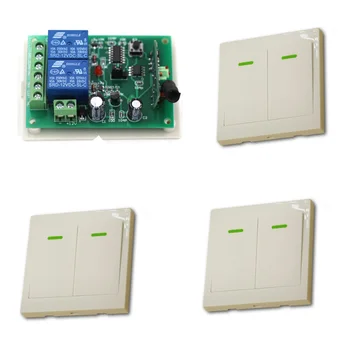 DC 12V 24V Wireless Remote Control Switch System Radio Controller Switch Relay Receiver 3 Wall Transmitter For Curtain Lighting
DC 12V 24V Wireless Remote Control Switch System Radio Controller Switch Relay Receiver 3 Wall Transmitter For Curtain Lighting