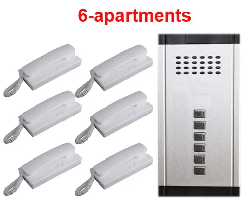 2019 New Item Direct Press Key Audio Door Phone Home Intercom Audio Doorbell for 6 apartments, 2-wired audio intercom system
2019 New Item Direct Press Key Audio Door Phone Home Intercom Audio Doorbell for 6 apartments, 2-wired audio intercom system