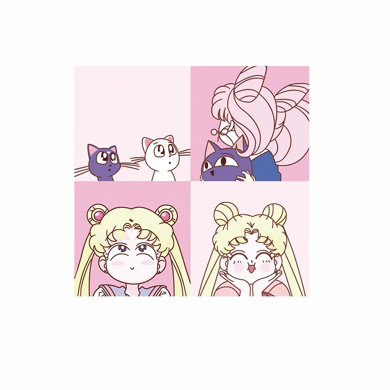 Sailor Moon girls cat Iron-On Transfer Washable Parches T-Shirt Diy clothes Print By Household Irons Patches stickers kids love
Sailor Moon girls cat Iron-On Transfer Washable Parches T-Shirt Diy clothes Print By Household Irons Patches stickers kids love