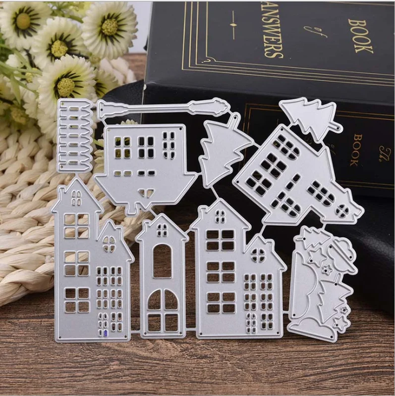 Cutting dies Christmas house Scrapbooking Dies Metal Craft Die Cut Stamps Embossing New 2018 Card Making Decor 
Cutting dies Christmas house Scrapbooking Dies Metal Craft Die Cut Stamps Embossing New 2018 Card Making Decor