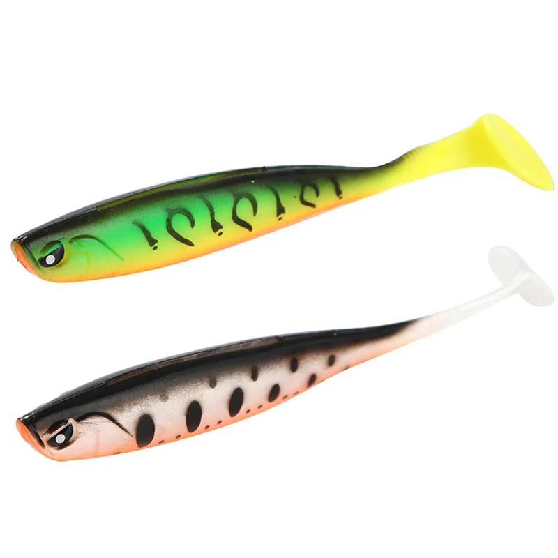 T Tail Soft Fishing Lures Groove 125mm 10g Hard Bait Flexible Soft Plastic Tail Fishing Lure Wobblers 3D Eyes
T Tail Soft Fishing Lures Groove 125mm 10g Hard Bait Flexible Soft Plastic Tail Fishing Lure Wobblers 3D Eyes