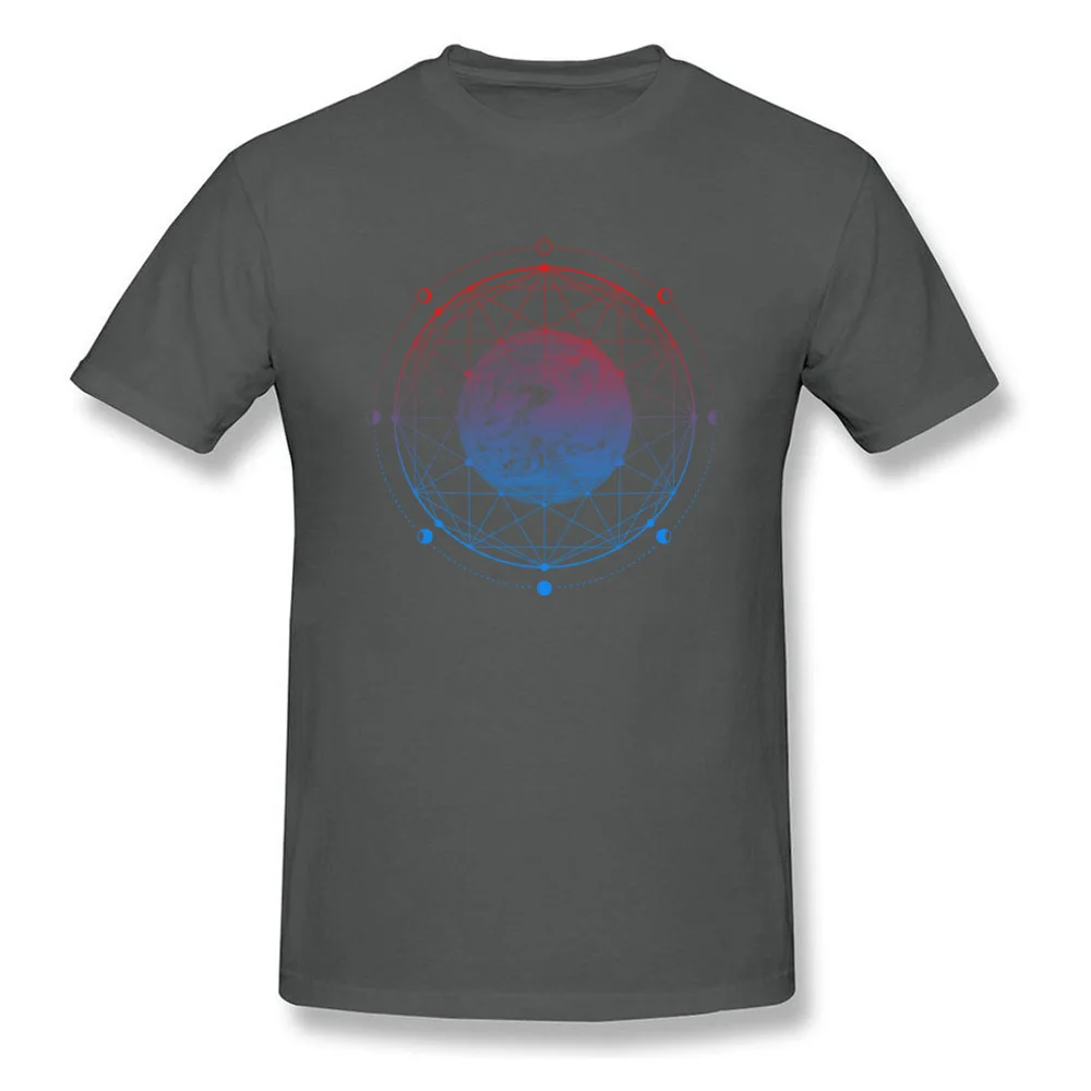 Moon Phases Pure Cotton Tops Shirt for Men Printing T Shirt Casual Graphic Crew Neck Tee-Shirts Short Sleeve Top Quality Moon Phases carbon