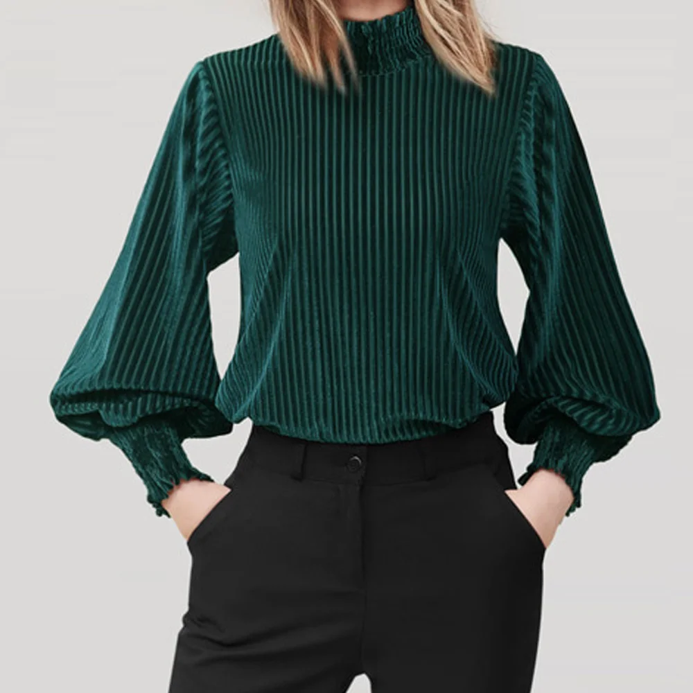 Joineles 2019 New Autumn Women Blouse Female Casual Loose Velvet Tops Solid Color Long Lantern Sleeve Shirts Elegant Blouses
Joineles 2019 New Autumn Women Blouse Female Casual Loose Velvet Tops Solid Color Long Lantern Sleeve Shirts Elegant Blouses