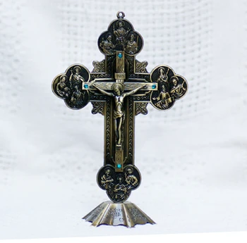 TOP office home blessing - religious Christianity Catholicism Jesus cross bronze statue-- free shipping cost
TOP office home blessing - religious Christianity Catholicism Jesus cross bronze statue-- free shipping cost