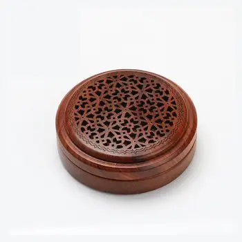 Retro Hollow Wood Backflow Incense Burner Aromatic Flower Shape Hole Smoke Waterfall Home Incense Road Crafts Incense Holder
Retro Hollow Wood Backflow Incense Burner Aromatic Flower Shape Hole Smoke Waterfall Home Incense Road Crafts Incense Holder