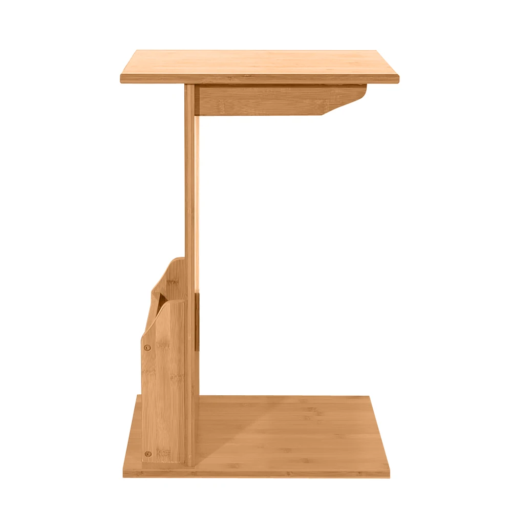 L-shaped Sofa Side Coffee Table Basse Tea Bamboo Color Tables 40*30*61cm | Мебель