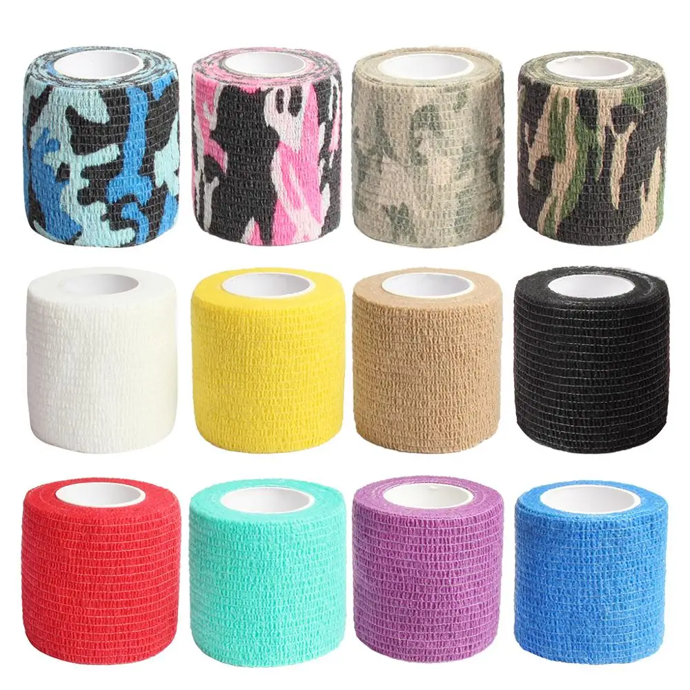 Outdoor Self Adhesive Bandage Elastic Stretch Wrap Tape Hand Wrist Finger Thumb First Aid Kit Sports Emergency Kits 12 Color FDA
Outdoor Self Adhesive Bandage Elastic Stretch Wrap Tape Hand Wrist Finger Thumb First Aid Kit Sports Emergency Kits 12 Color FDA