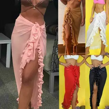 2019 New Women Bikini Beach Skirt Tunics for Beach Long Leaves Print Bikini Cover up Robe de Plage Beach Swimsuit Wrap Sarong
2019 New Women Bikini Beach Skirt Tunics for Beach Long Leaves Print Bikini Cover up Robe de Plage Beach Swimsuit Wrap Sarong