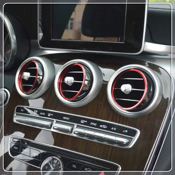 For Mercedes-Benz C-Class W205 / GLC X253 2015-2018 Car Interior Air Condition Outlet Vent Ring Cover Trim 7pcs Auto Accessories
For Mercedes-Benz C-Class W205 / GLC X253 2015-2018 Car Interior Air Condition Outlet Vent Ring Cover Trim 7pcs Auto Accessories