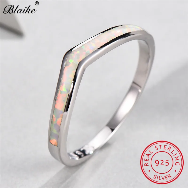 Blaike Real 925 Sterling Silver Wave Rings For Women Minimalist White Fire Opal Ring Dainty Wedding Bands Thin Ring Fine Jewelry
Blaike Real 925 Sterling Silver Wave Rings For Women Minimalist White Fire Opal Ring Dainty Wedding Bands Thin Ring Fine Jewelry