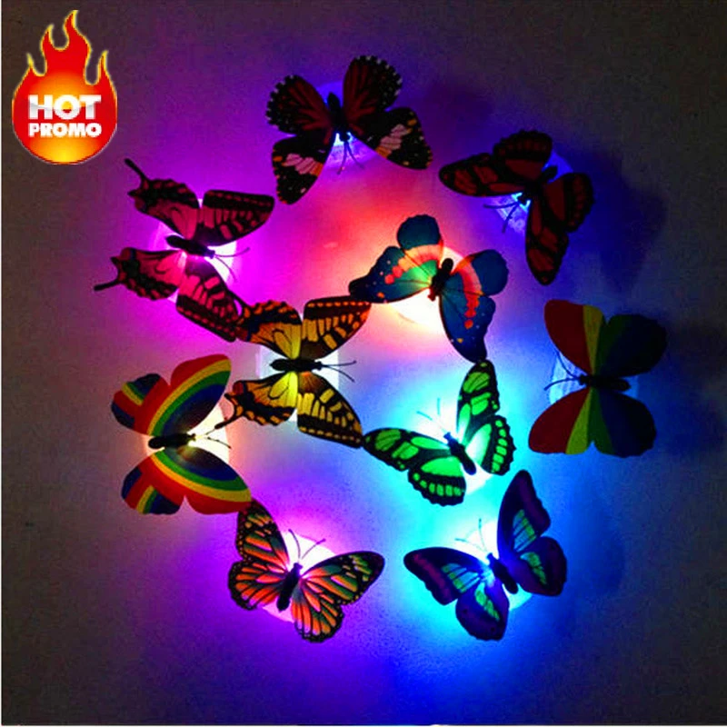 Colorful change LED night light butterfly wall stickers 20pcs suction cup decoration indoor party shopping wholesale #4JY22
Colorful change LED night light butterfly wall stickers 20pcs suction cup decoration indoor party shopping wholesale #4JY22