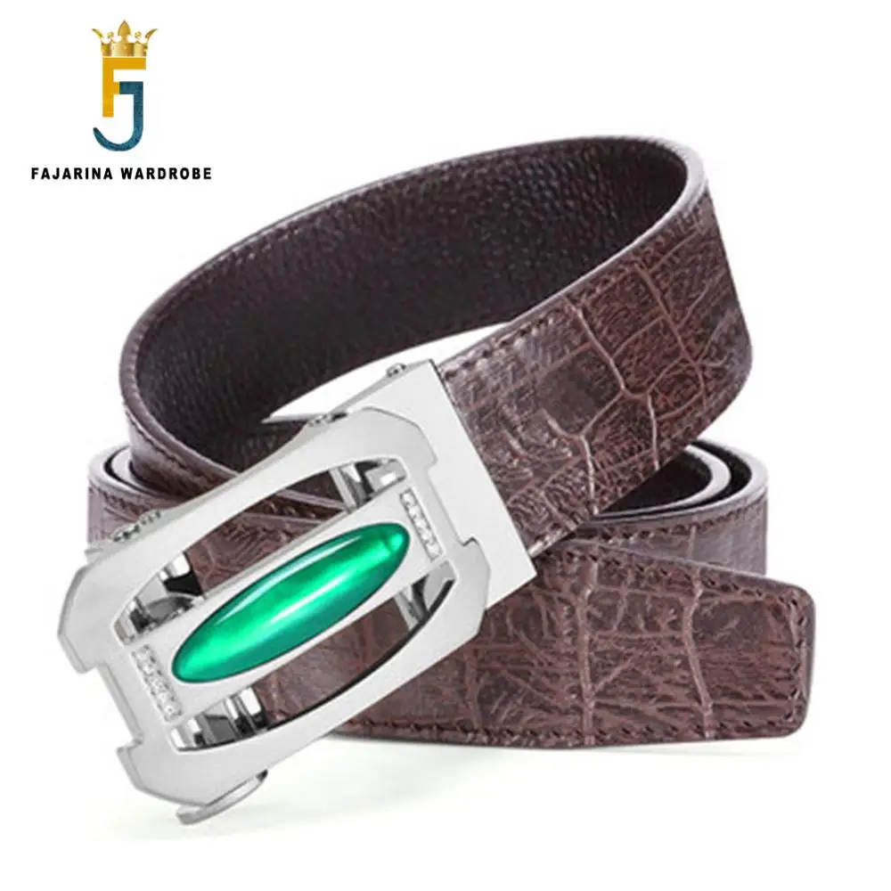 FAJARINA Quality Luxury Crocodile Cowhide Genuine Leather Striped Automatic Brown Belt Man Cowskin Belts for Men 2017 ZDFJ180
FAJARINA Quality Luxury Crocodile Cowhide Genuine Leather Striped Automatic Brown Belt Man Cowskin Belts for Men 2017 ZDFJ180