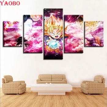5 pcs 5D DIY diamond Painting full square round diamonds embroidery Dragon Ball Z Diamond Mosaic Cross Stitch Home Decor Gift
5 pcs 5D DIY diamond Painting full square round diamonds embroidery Dragon Ball Z Diamond Mosaic Cross Stitch Home Decor Gift