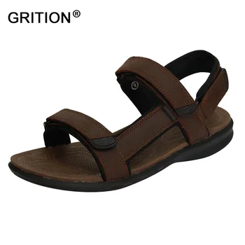 Grition Men Outdoor Sandals Genuine Cow Leather Summer Shoes Casual Shoes Men Slippers Walking Beach Sandal Brown Eur Size 41-46
Grition Men Outdoor Sandals Genuine Cow Leather Summer Shoes Casual Shoes Men Slippers Walking Beach Sandal Brown Eur Size 41-46