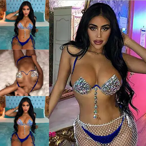 2019 Sexy Rhinestone Bikinis Set Women Push-up Padded Bra Bandage Crystal Bikini Set Swimsuit Triangle Swimwear Bathing
2019 Sexy Rhinestone Bikinis Set Women Push-up Padded Bra Bandage Crystal Bikini Set Swimsuit Triangle Swimwear Bathing