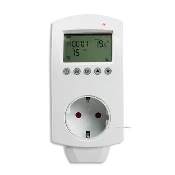 LCD Display 16A Digital Room Plug In Thermostat Socket For Electric Floor Heating System
LCD Display 16A Digital Room Plug In Thermostat Socket For Electric Floor Heating System