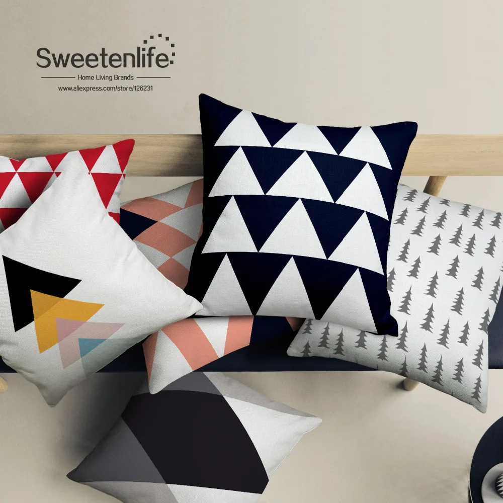 Sweetenlife Nordic Style Decorative Cushions Geometric Pillow Covers Cotton Linen Sofa Cushion Pillows 45*45 50*50 Throw Pillows
Sweetenlife Nordic Style Decorative Cushions Geometric Pillow Covers Cotton Linen Sofa Cushion Pillows 45*45 50*50 Throw Pillows