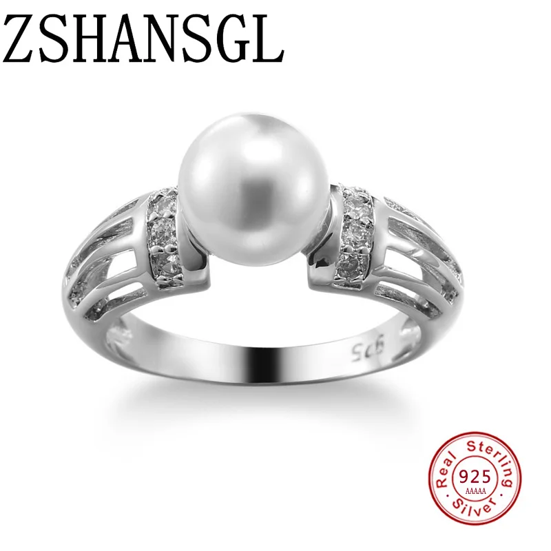 Elegant Authentic solid 100% 925 Sterling Silver Female Rings with freshwater Pearl For Women Finger Ring anillos mujer
Elegant Authentic solid 100% 925 Sterling Silver Female Rings with freshwater Pearl For Women Finger Ring anillos mujer