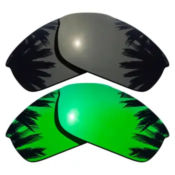 Black & Green Mirrored Polarized Replacement Lenses for Flak Jacket Frame 100% UVA & UVB
Black & Green Mirrored Polarized Replacement Lenses for Flak Jacket Frame 100% UVA & UVB
