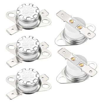 Uxcell 5Pcs KSD301 Thermostat Temperature Control Switches 230/250 Celsius Degree 10A 6.3mm Pin Normally Closed N.C Supplies 
Uxcell 5Pcs KSD301 Thermostat Temperature Control Switches 230/250 Celsius Degree 10A 6.3mm Pin Normally Closed N.C Supplies