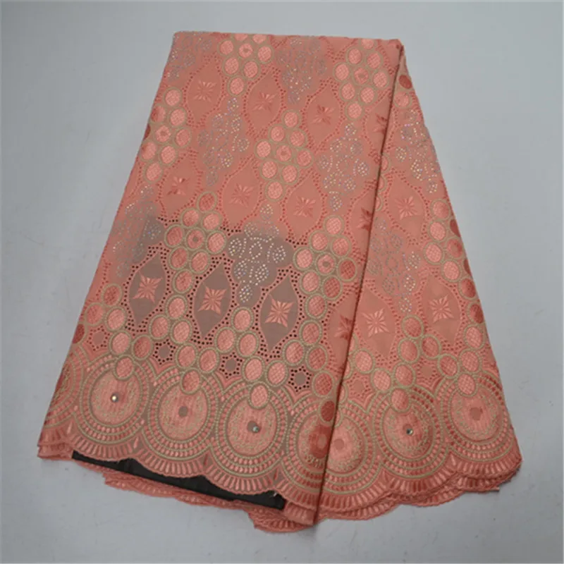 Peach Latest Nigeria Swiss Laces High Quality Swiss Voile Laces Switzerland Cotton African Stones Lace Fabric For Women U93-21 
Peach Latest Nigeria Swiss Laces High Quality Swiss Voile Laces Switzerland Cotton African Stones Lace Fabric For Women U93-21