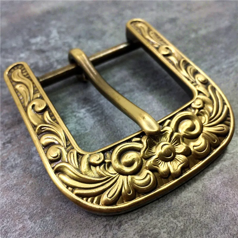 Craved Brass Belt Buckles Arabesque Belt Buckle (4)