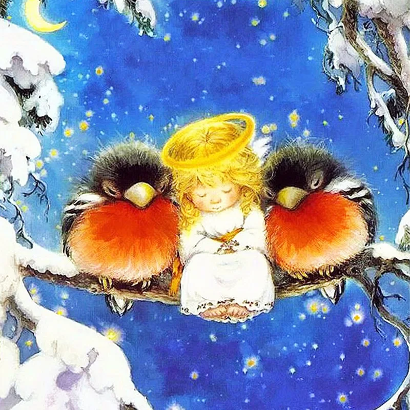 DIY Diamond Painting Angel birds Full Drill Landscape Rhinestone cross stitch kits handmade embroider Crafts gift
DIY Diamond Painting Angel birds Full Drill Landscape Rhinestone cross stitch kits handmade embroider Crafts gift