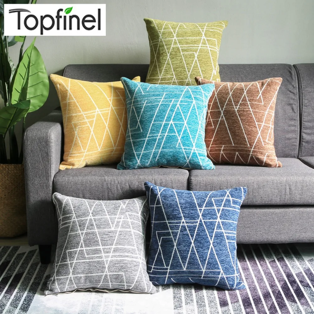 Topfinel Durable Geometric Stripe Cheap Throw Pillowcases Soft Chenille Cushion Cover Home Decorative for Sofa Chair Car 45x45cm
Topfinel Durable Geometric Stripe Cheap Throw Pillowcases Soft Chenille Cushion Cover Home Decorative for Sofa Chair Car 45x45cm