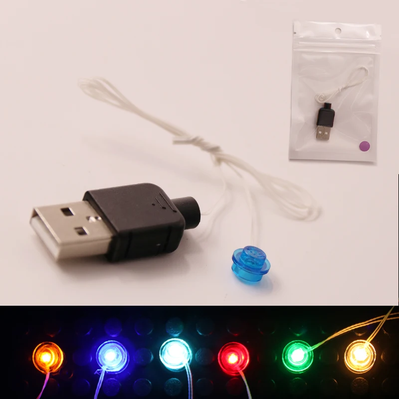 Led Light Set For Lego Building Block City Street Single lamp battery box USB For lego pin Creator House DIY Toys (3)