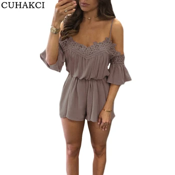 CUHAKCI Summer Women V-Neck Rompers Sexy Club Solid Elegant Bodycon Lace Jumpsuit Short Playsuit Girl Romper Wholesale Retail
CUHAKCI Summer Women V-Neck Rompers Sexy Club Solid Elegant Bodycon Lace Jumpsuit Short Playsuit Girl Romper Wholesale Retail