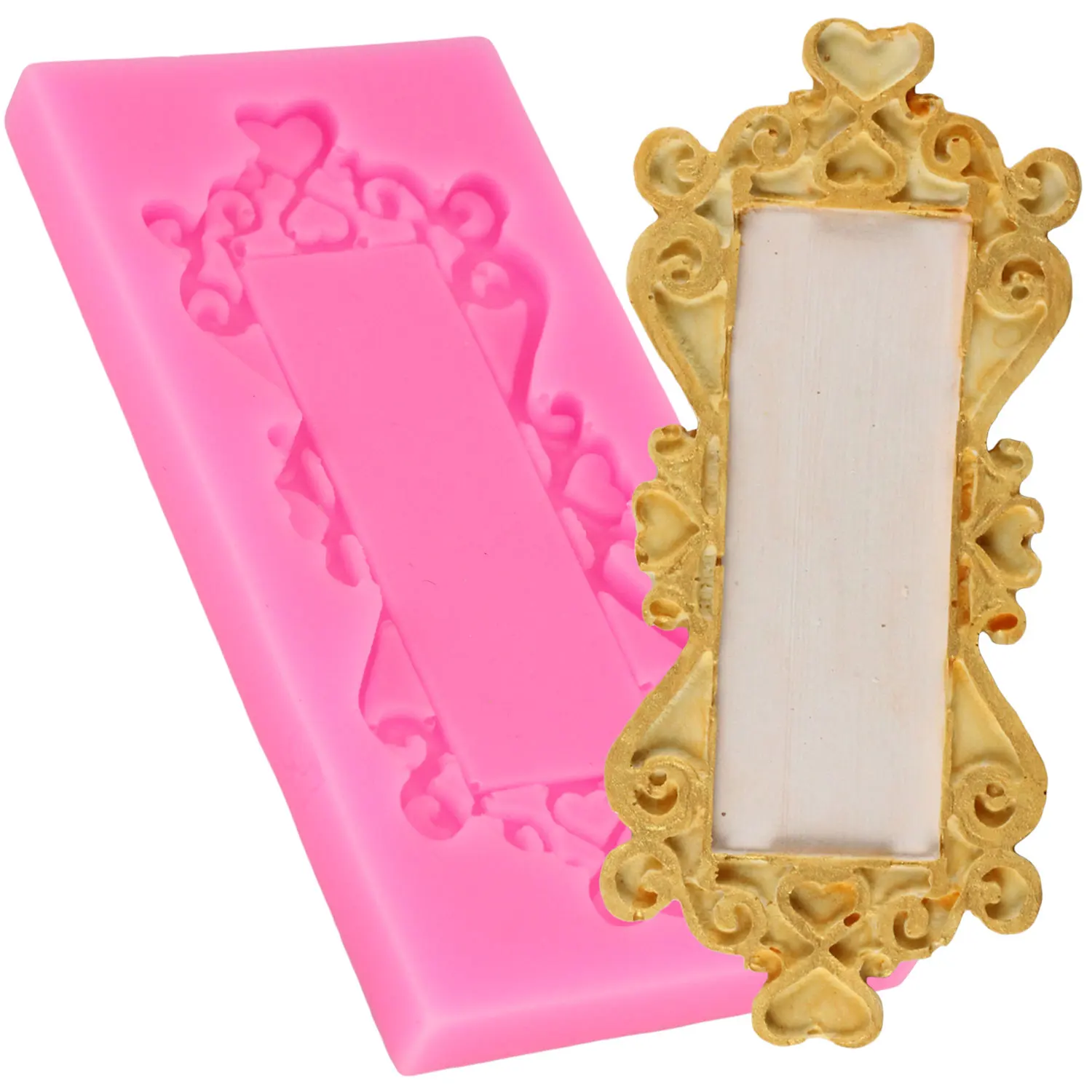 Flower Frame Silicone Mold for Fondant Chocolate Crafts Sugarcraft Cake Decorating Fondant Fimo Mold
Flower Frame Silicone Mold for Fondant Chocolate Crafts Sugarcraft Cake Decorating Fondant Fimo Mold