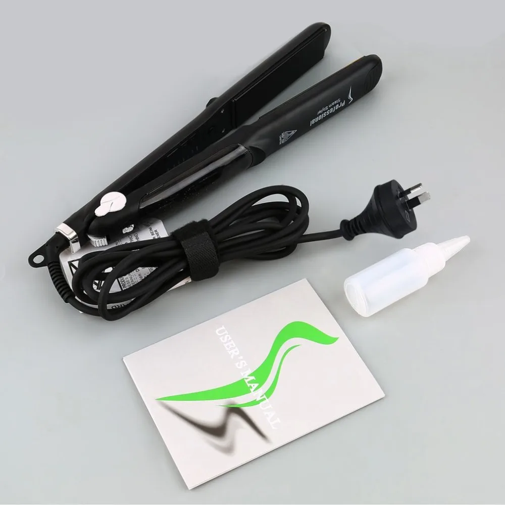 Professional Salon Steam Styler Ceramic Vapor Steam Hair Straightener Salon Personal Use Hair Styling Tool Straightener AU plug
Professional Salon Steam Styler Ceramic Vapor Steam Hair Straightener Salon Personal Use Hair Styling Tool Straightener AU plug