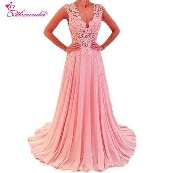Alexzendra V Neck Chiffon Long Formal Evening Dress Lace Illusion Back Prom Dress Party Gowns
Alexzendra V Neck Chiffon Long Formal Evening Dress Lace Illusion Back Prom Dress Party Gowns