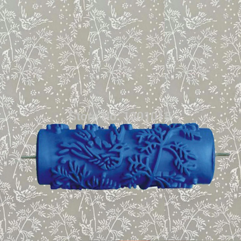 Decorative wall paint roller without hand grip,leaves 002Y,5inch blue rubber roller wall decoration painting roller
Decorative wall paint roller without hand grip,leaves 002Y,5inch blue rubber roller wall decoration painting roller