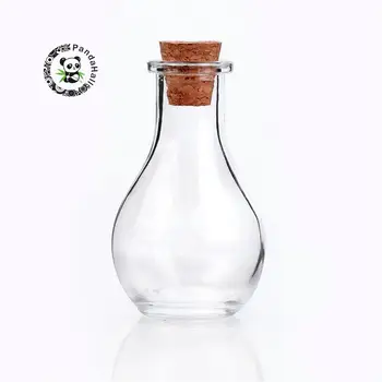 30pcs Glass Bottle for Bead Containers, with Tampions, Clear, about 88mm high, 49mm wide, Hole: 15mm
30pcs Glass Bottle for Bead Containers, with Tampions, Clear, about 88mm high, 49mm wide, Hole: 15mm